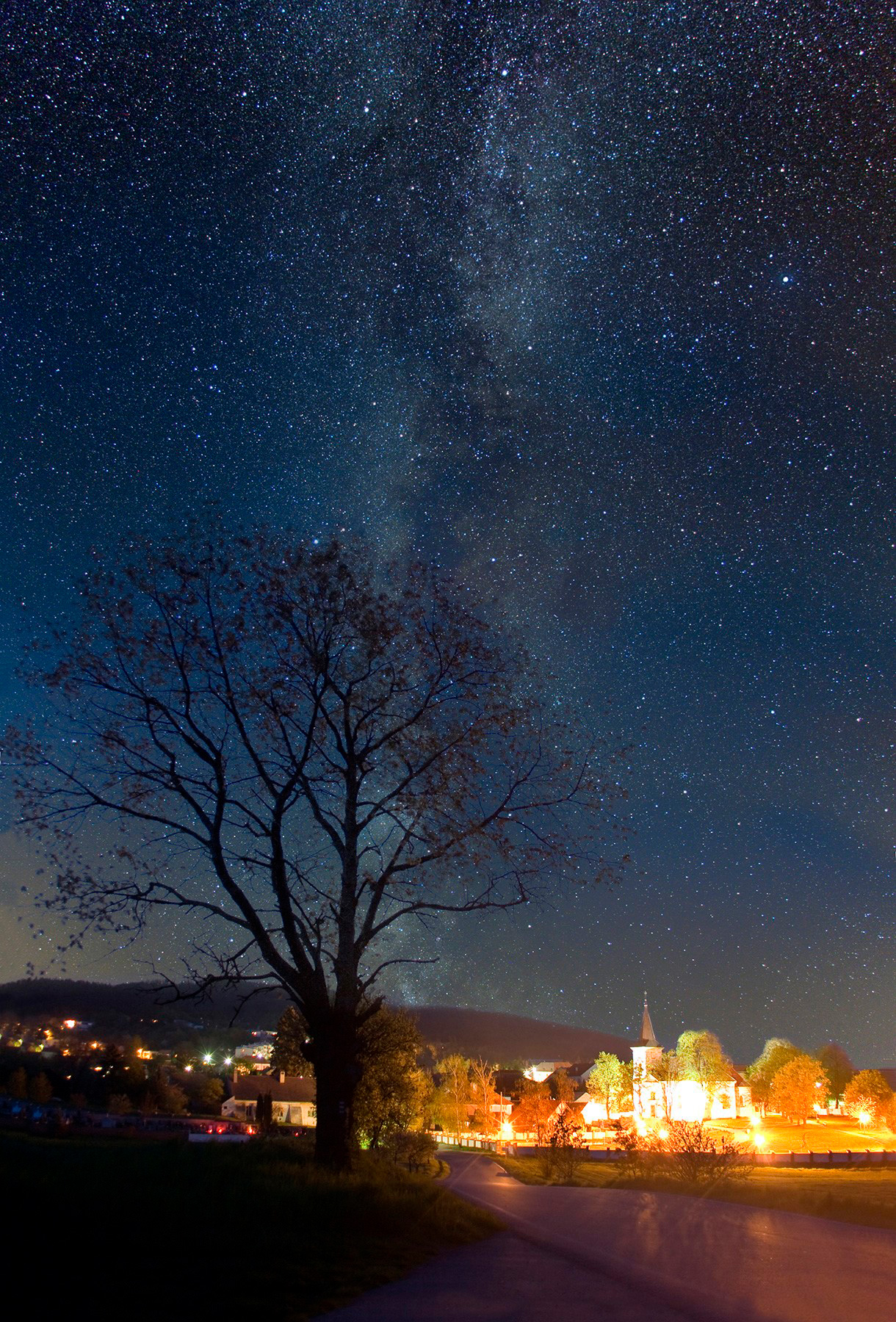 Fotografie noční hvězdné oblohy, Lipůvka, Foto: Jakub Sotolář
