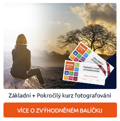 Dárkový poukaz na cenově zvýhodněný set kurzů Základní + Pokročilý kurz fotografování