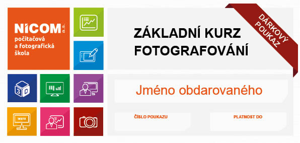 Dárkový poukaz na Základní kurz fotografování